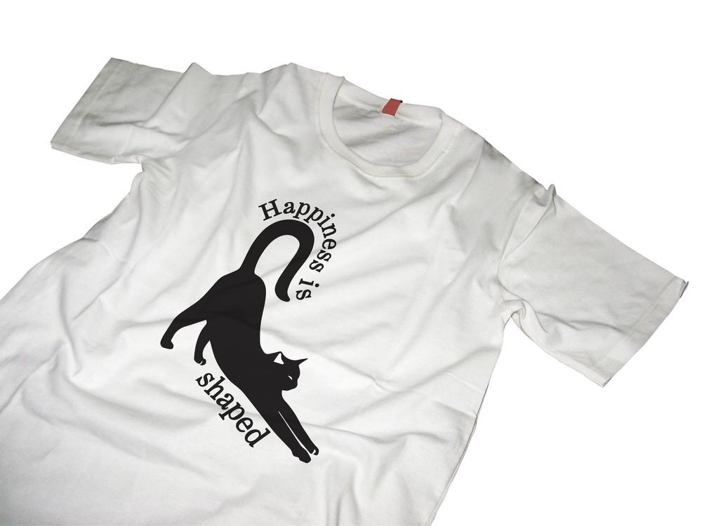 Футболка с котом Кот Счастлив Любители кошек S